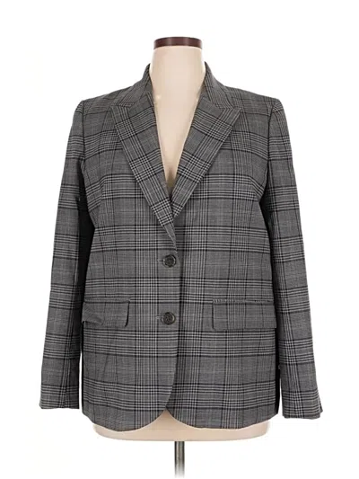 Pre-owned Jcrew Wool Blazer Jacket In Gray