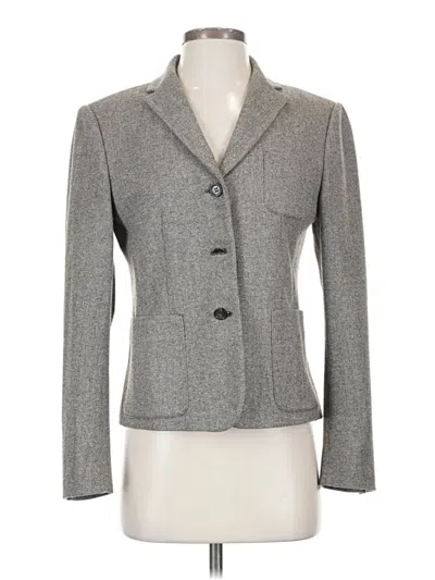 Pre-owned Jcrew Wool Blazer Jacket In Gray