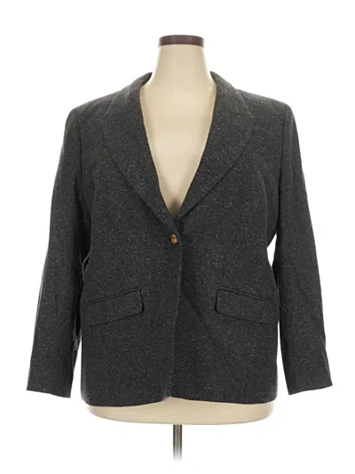 Pre-owned Jcrew Wool Blazer Jacket In Gray