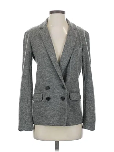 Pre-owned Jcrew Wool Blazer Jacket In Gray