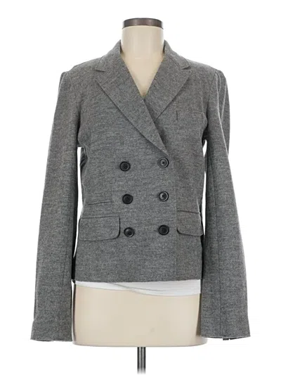 Pre-owned Jcrew Wool Blazer Jacket In Gray