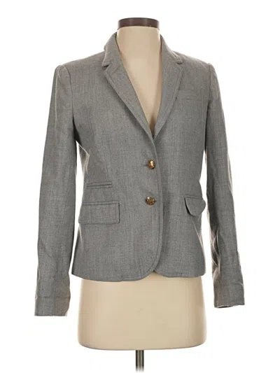 Pre-owned Jcrew Wool Blazer Jacket In Gray