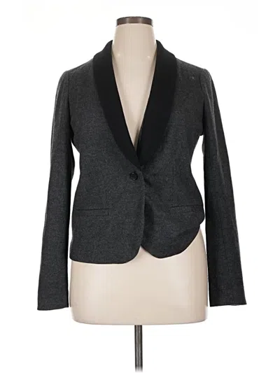 Pre-owned Jcrew Wool Blazer Jacket In Gray