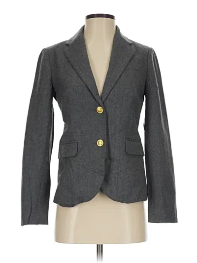 Pre-owned Jcrew Wool Blazer Jacket In Gray