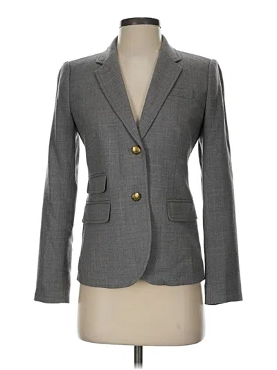Pre-owned Jcrew Wool Blazer Jacket In Gray