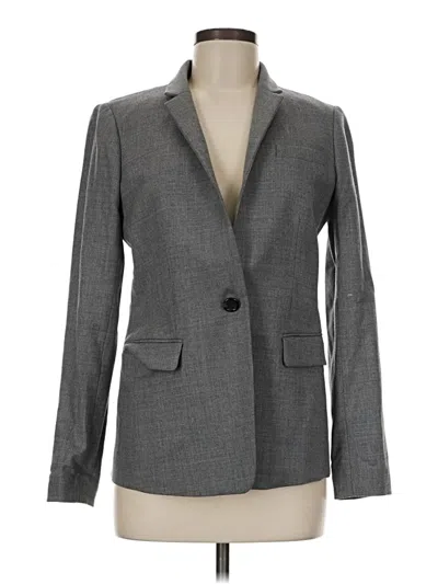 Pre-owned Jcrew Wool Blazer Jacket In Gray