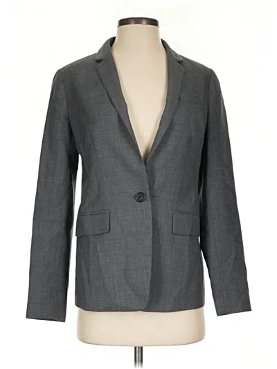 Pre-owned Jcrew Wool Blazer Jacket In Gray