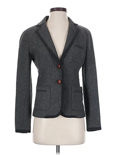 Pre-owned Jcrew Wool Blazer Jacket In Gray
