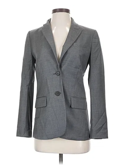 Pre-owned Jcrew Wool Blazer Jacket In Gray