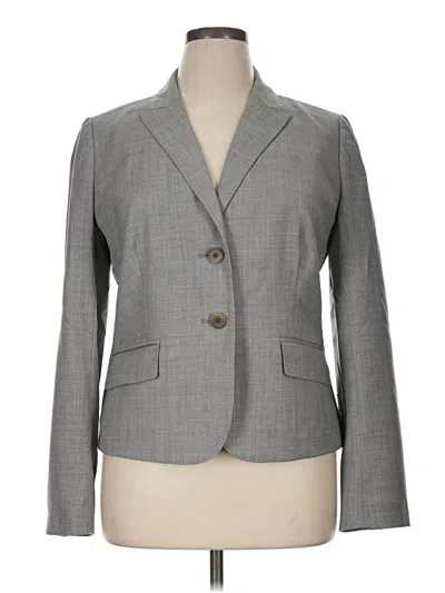 Pre-owned Jcrew Wool Blazer Jacket In Gray