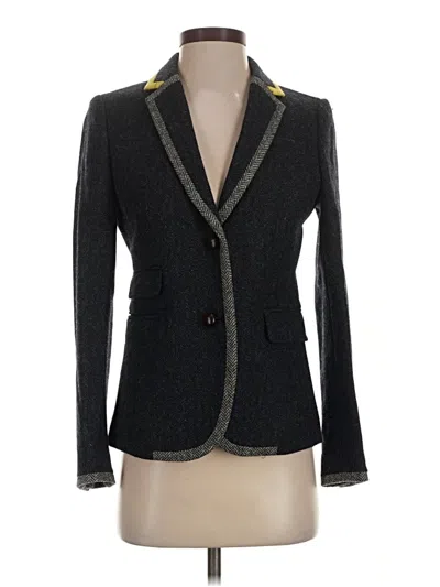 Pre-owned Jcrew Wool Blazer Jacket In Gray
