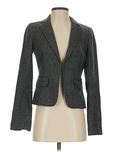 Pre-owned Jcrew Wool Blazer Jacket In Gray