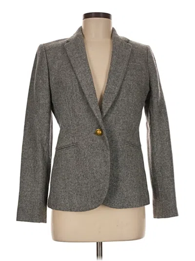 Pre-owned Jcrew Wool Blazer Jacket In Gray
