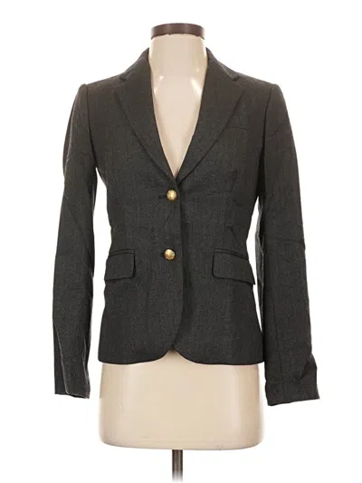 Pre-owned Jcrew Wool Blazer Jacket In Gray