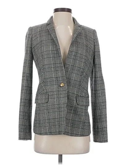 Pre-owned Jcrew Wool Blazer Jacket In Gray