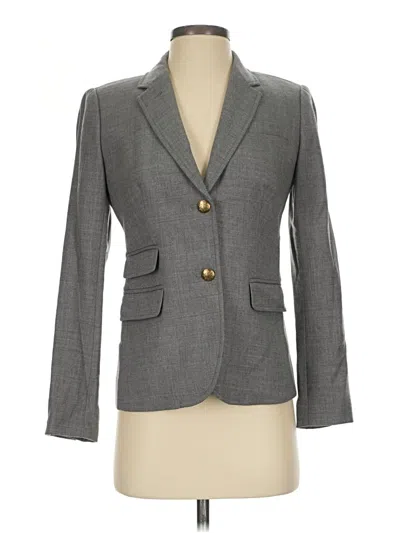 Pre-owned Jcrew Wool Blazer Jacket In Gray