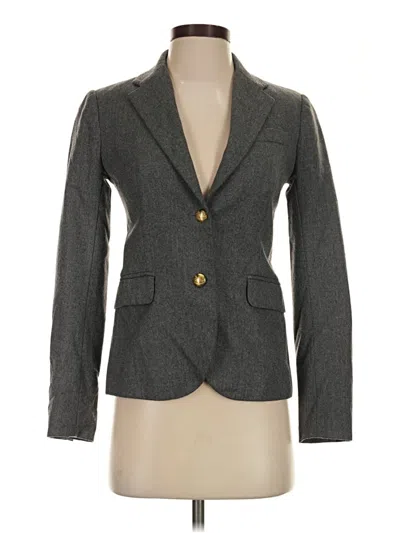 Pre-owned Jcrew Wool Blazer Jacket In Gray