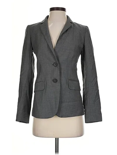 Pre-owned Jcrew Wool Blazer Jacket In Gray