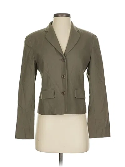 Pre-owned Jcrew Wool Blazer Jacket In Green