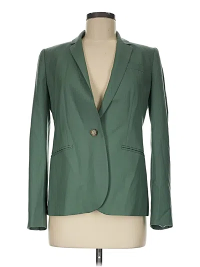 Pre-owned Jcrew Wool Blazer Jacket In Green