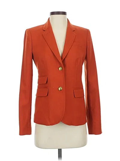 Pre-owned Jcrew Wool Blazer Jacket In Orange