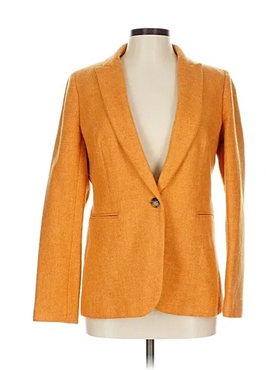 Pre-owned Jcrew Wool Blazer Jacket In Orange