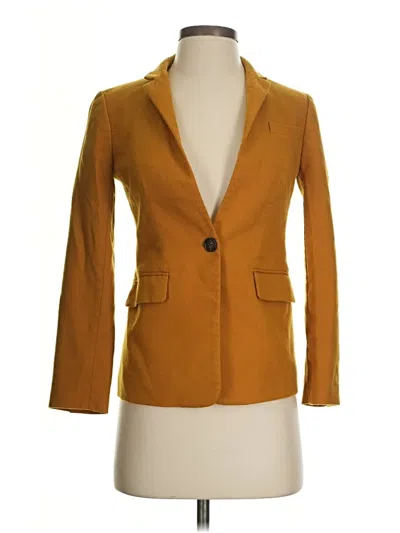 Pre-owned Jcrew Wool Blazer Jacket In Orange
