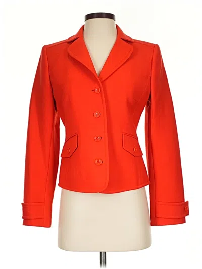 Pre-owned Jcrew Wool Blazer Jacket In Orange
