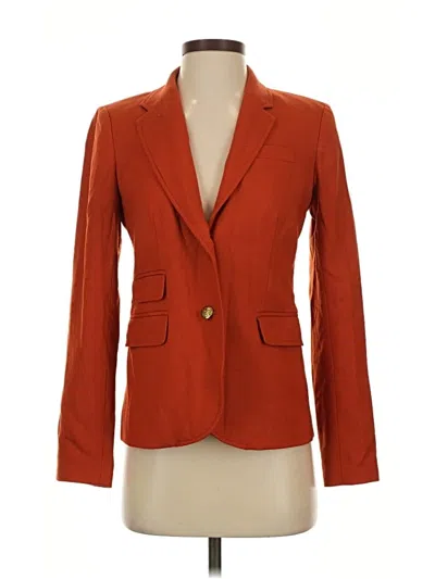 Pre-owned Jcrew Wool Blazer Jacket In Orange