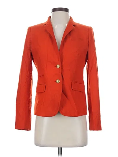 Pre-owned Jcrew Wool Blazer Jacket In Orange