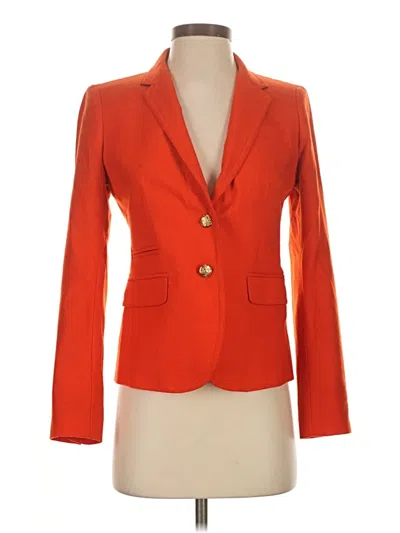 Pre-owned Jcrew Wool Blazer Jacket In Orange