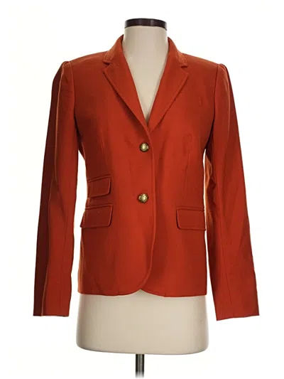Pre-owned Jcrew Wool Blazer Jacket In Orange