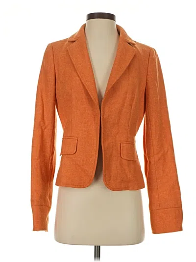 Pre-owned Jcrew Wool Blazer Jacket In Orange