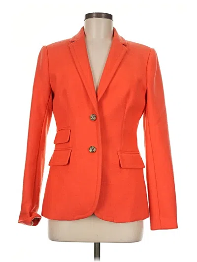Pre-owned Jcrew Wool Blazer Jacket In Orange