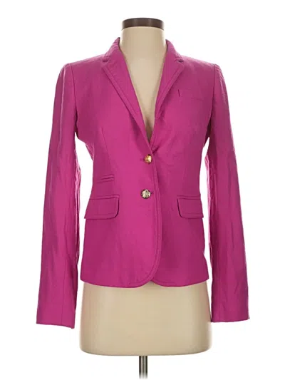 Pre-owned Jcrew Wool Blazer Jacket In Pink