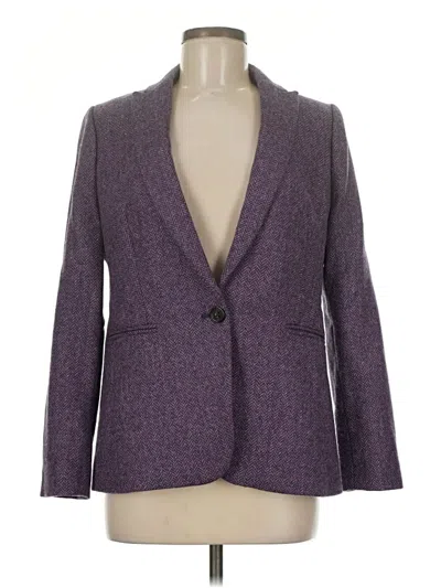 Pre-owned Jcrew Wool Blazer Jacket In Purple