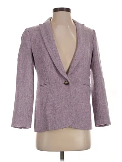 Pre-owned Jcrew Wool Blazer Jacket In Purple