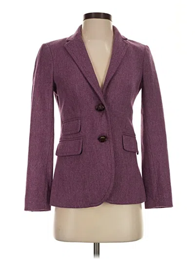 Pre-owned Jcrew Wool Blazer Jacket In Purple