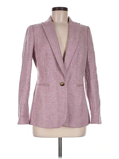 Pre-owned Jcrew Wool Blazer Jacket In Purple
