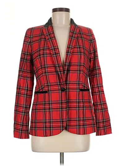 Pre-owned Jcrew Wool Blazer Jacket In Red