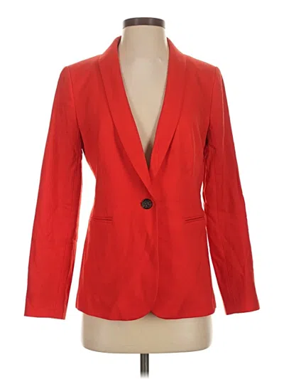 Pre-owned Jcrew Wool Blazer Jacket In Red