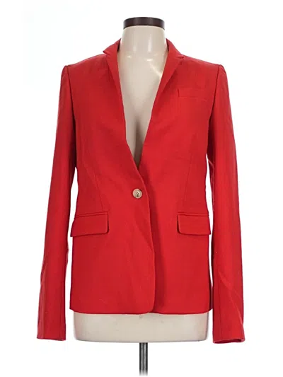 Pre-owned Jcrew Wool Blazer Jacket In Red