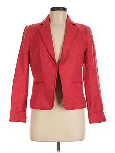 Pre-owned Jcrew Wool Blazer Jacket In Red