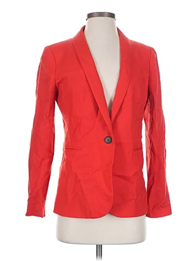 Pre-owned Jcrew Wool Blazer Jacket In Red