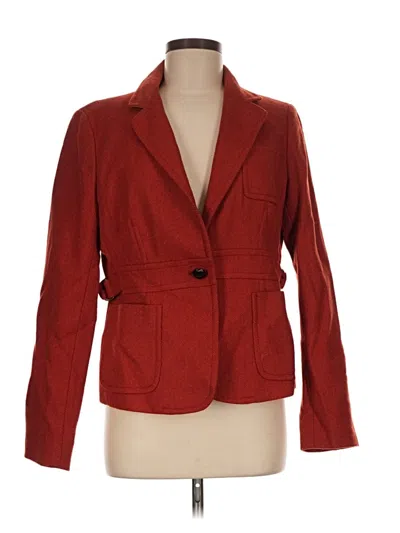 Pre-owned Jcrew Wool Blazer Jacket In Red