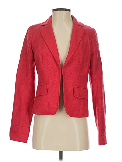 Pre-owned Jcrew Wool Blazer Jacket In Red