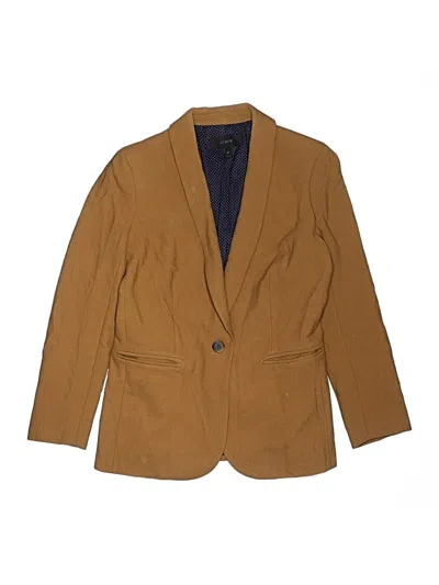 Pre-owned Jcrew Wool Blazer Jacket In Tan