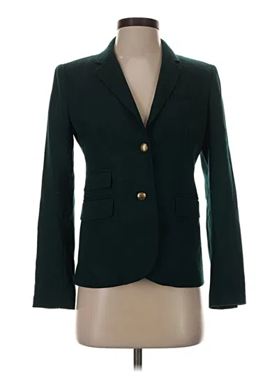 Pre-owned Jcrew Wool Blazer Jacket In Teal