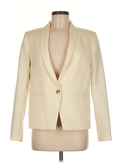 Pre-owned Jcrew Wool Blazer Jacket In White