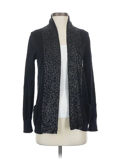 Pre-owned Jcrew Wool Cardigan Sweater In Black